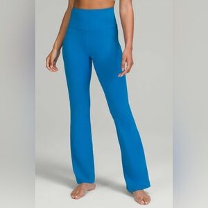 High-Rise Boot Cut Active Pants in Bright Blue